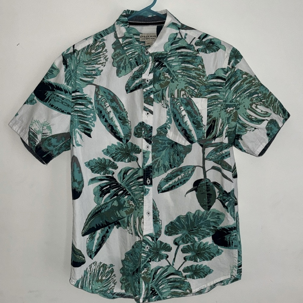 Floral design button up